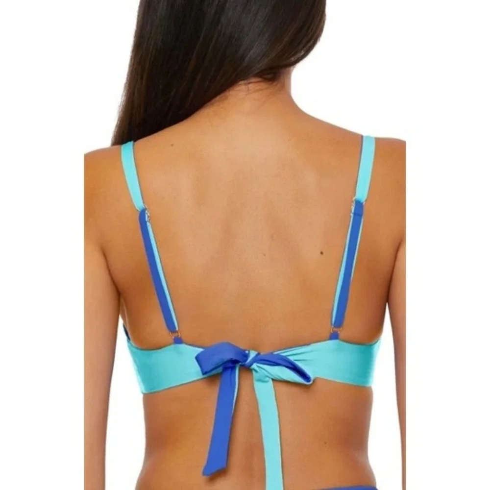 BECCA Audrey‎ Reversible Bralette Bikini Top Women's Size Medium